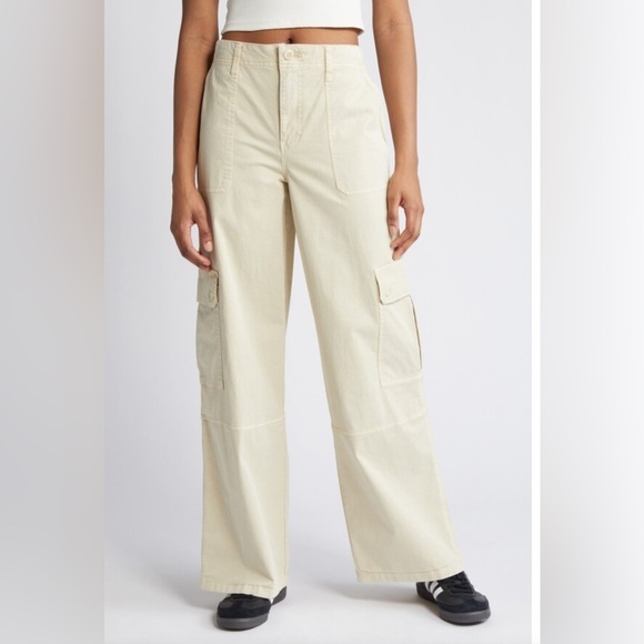 BP by Nordstrom Women’s Twill Wide Leg Cargo Cotton Pants Plus Size 20 NWT - Picture 2 of 6